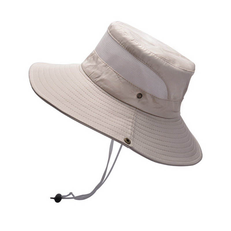 Stay & Protected Fisherman Hat Wide Brim Mesh Breathable for Outdoor Activities