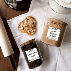 Minimalist Pantry Labels for Food Containers
