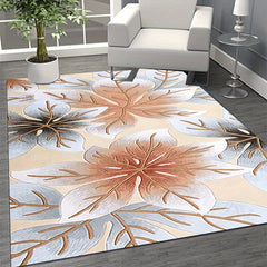 Large Soft Area Rug Anti Fatigue Shaggy Floor Carpet Maple Leaf Area Rugs