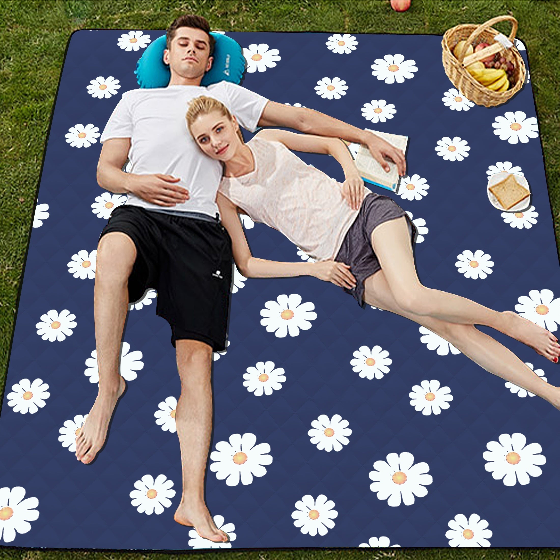 Waterproof Oxford Cloth Picnic Mat - Wear & Stain Resistant Beach Mat