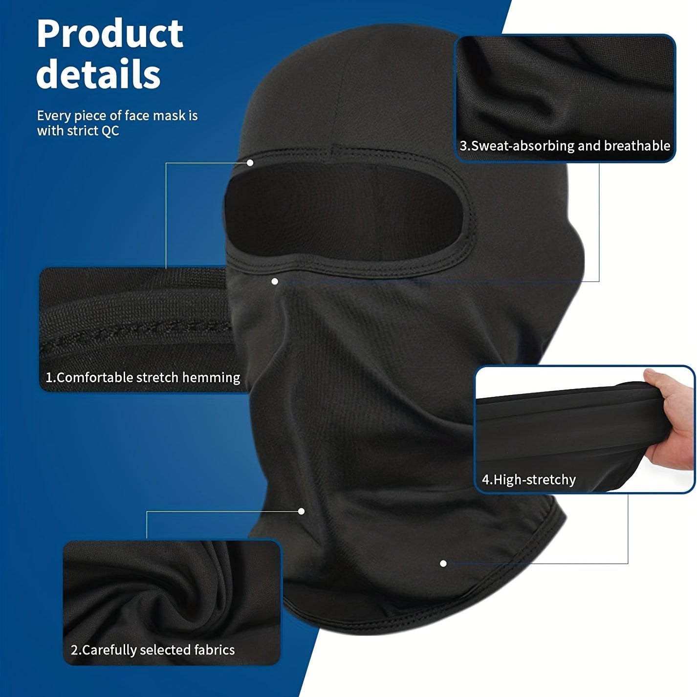Unisex Balaclava Ski Mask Assorted Colors Tactical Mask Sun Wind Dust Protection