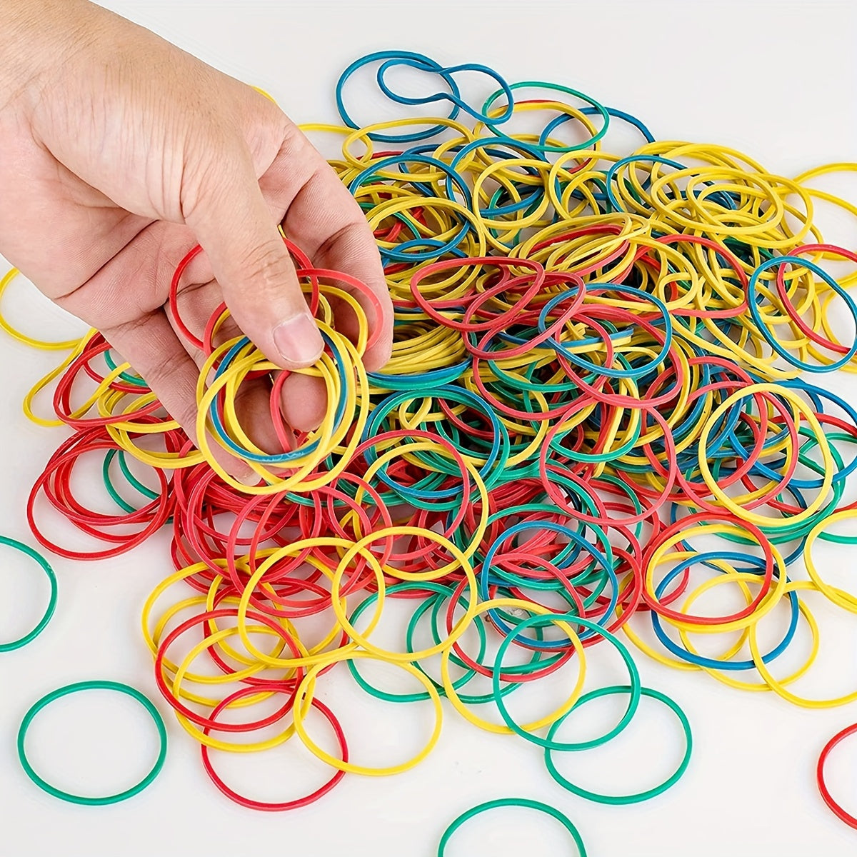 100-500 Multicolor Assorted Rubber Bands Sturdy Heat Resistant Band
