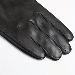 Men's Touch Screen Leather Winter Gloves