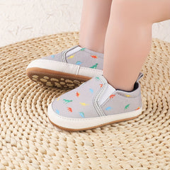 Dino Slip On House Shoes For Baby Boys Non Slip Soft Bottom Walking Shoes