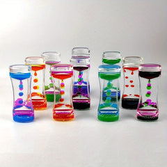 Liquid Hourglass for Adults Water Timer Fidget Relaxing Desk Decor Sensory Play