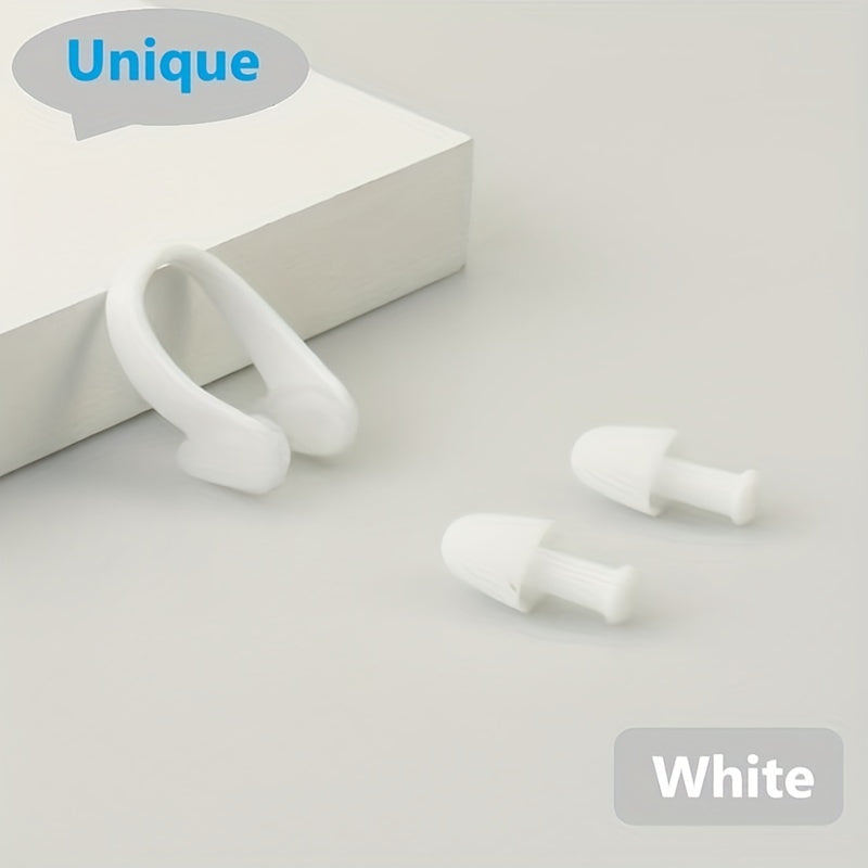 Waterproof Silicone Ear Plugs & Nose Clamp for Swimming Diving