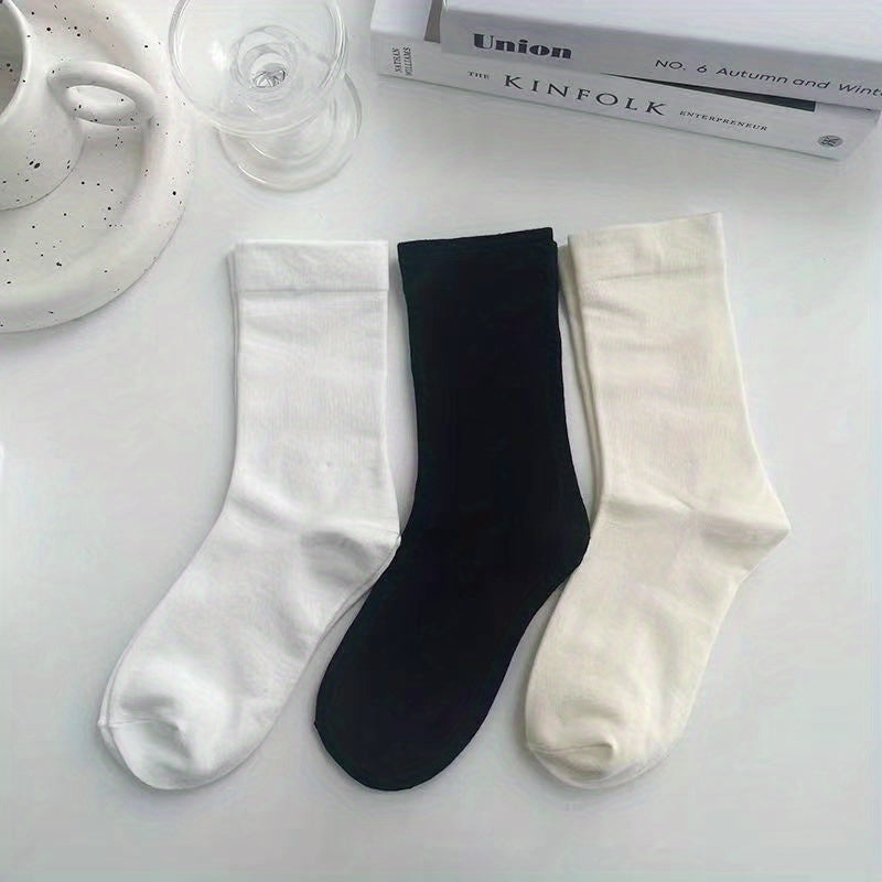 6 Pairs Comfy & Breathable Mid Tube Women's Socks