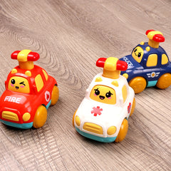 Kids Inertial Pull Back Car Press Small Car Baby Fall-resistant Toy Car