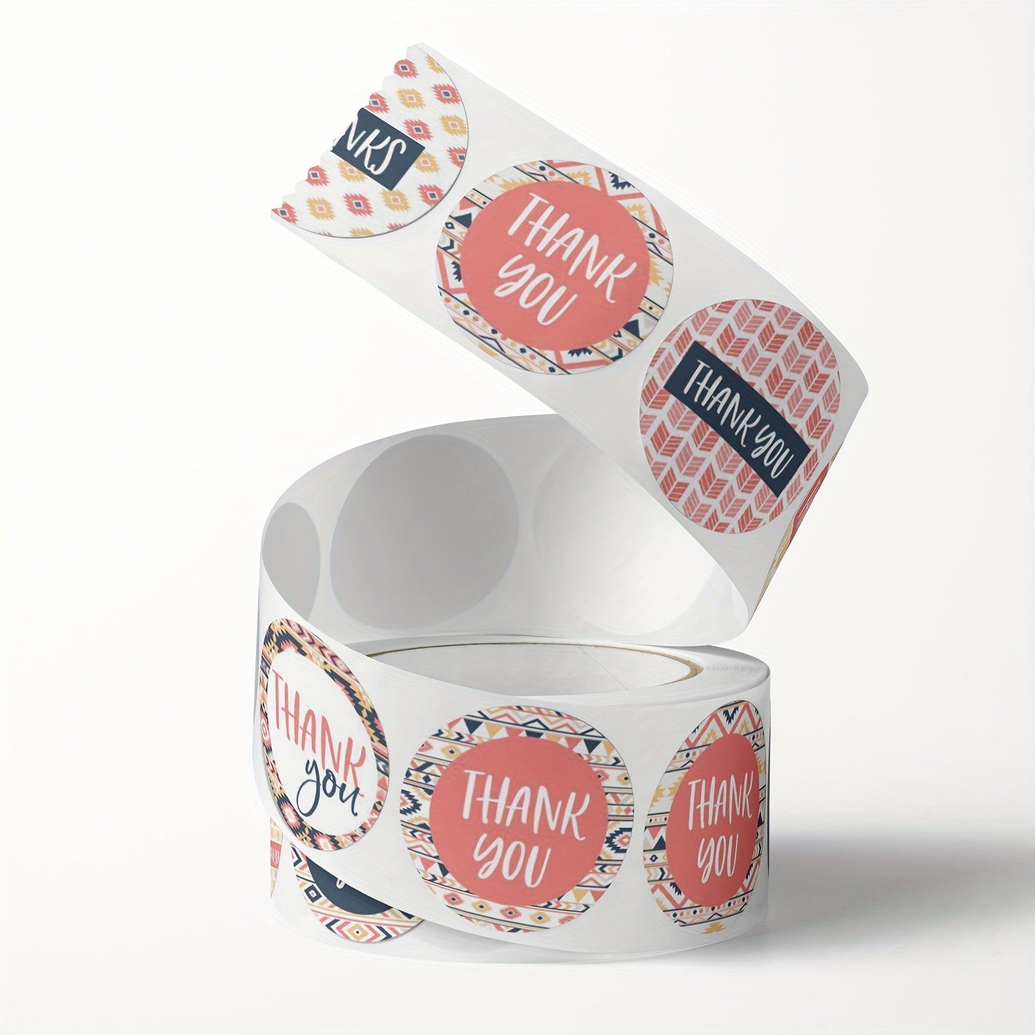 500pcs Thank You Stickers 2.54cm Adhesive Labels for Boutiques & Shops Packaging
