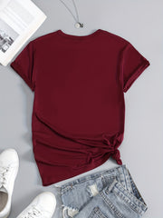 Women's Letter Graphic Breathable Sports T-shirt
