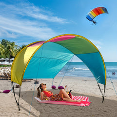 Patented Beach Tent for 3-4 People, Ideal for Camping & Picnics