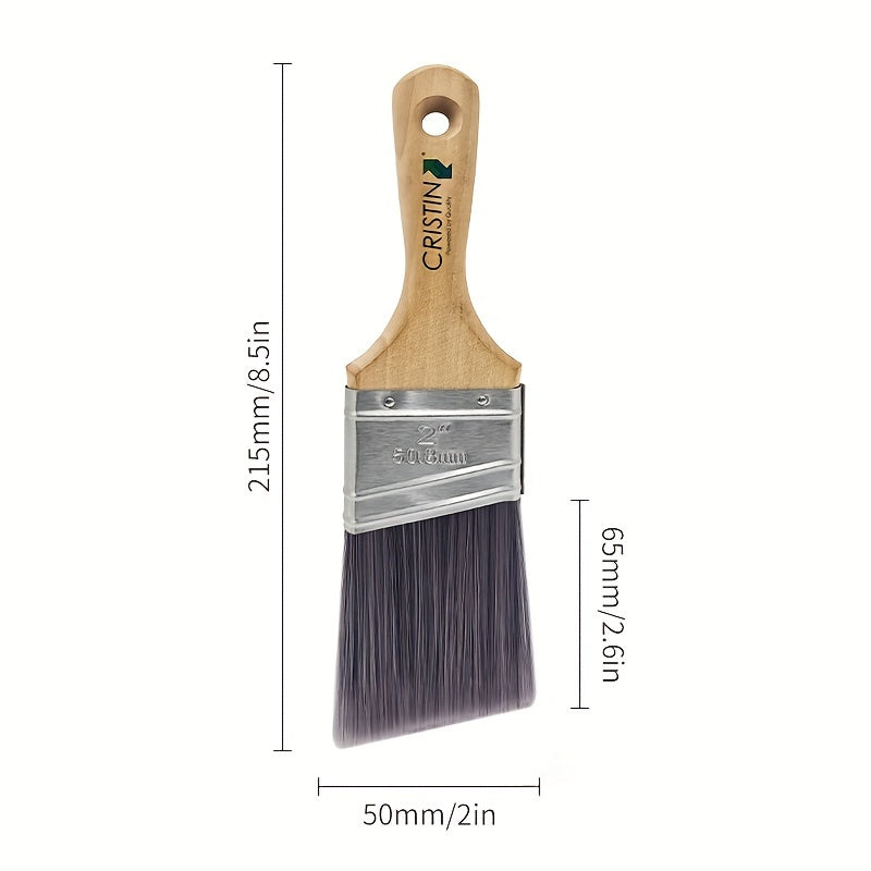 Cristin Synthetic Angled Paintbrush Mini Cutter Cutting In & Framing Brush