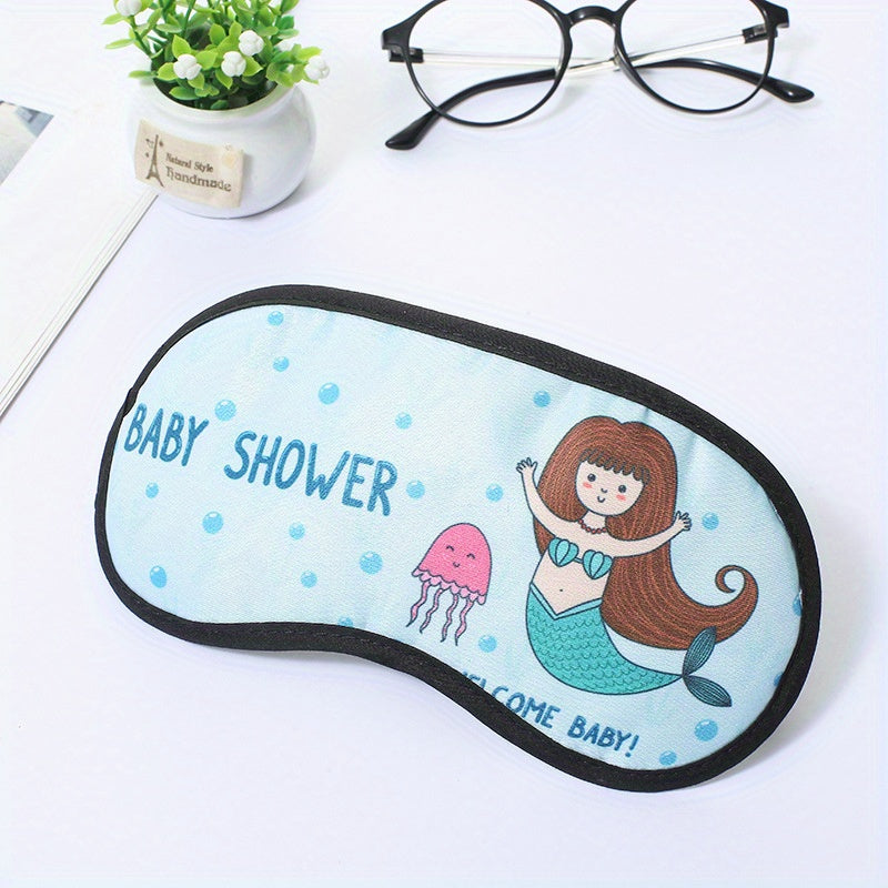 Mermaid Bag Edge Eye Mask Cartoon Shading Sleep Eye Mask