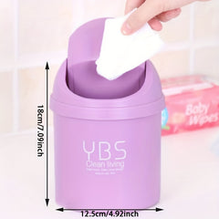 Mini Waste Bin Small Trash Can Desktop Desk Storage