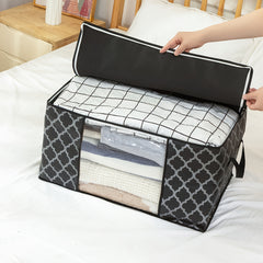 3pcs Non-woven Storage Bag Quilt Clothes Storage Bag Moving Luggage Packing Bag