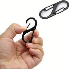 18pcs Metal Zipper Pull Buckle Keychain for Outdoor Camping