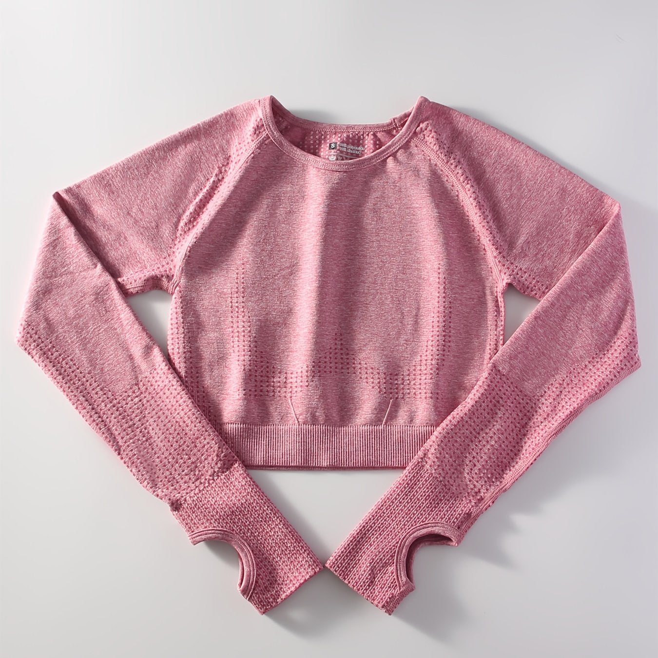 Dot Style Seamless Athletic Long Sleeves Running Shirt