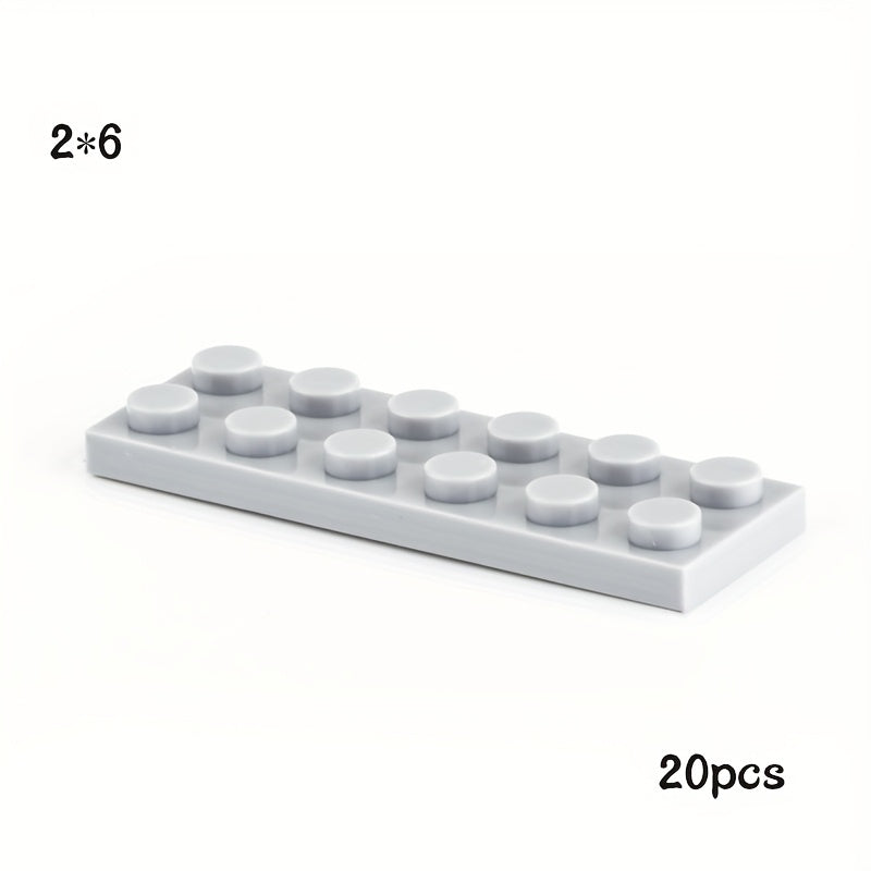 20pcs 3795 Size 2x6 Dot Plate Building Blocks Toy for Kid
