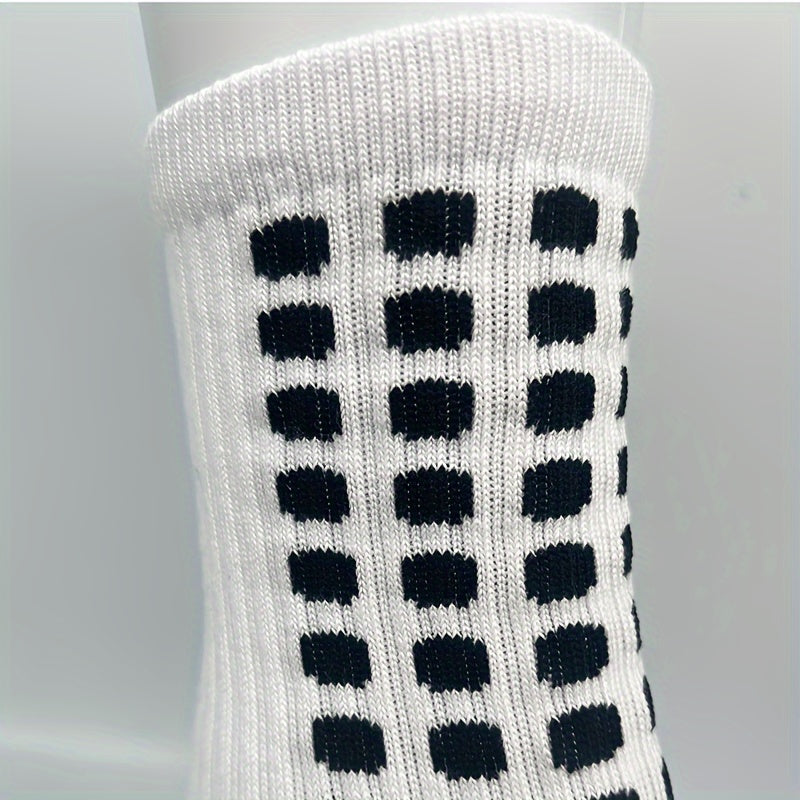 Men's Non-Slip Crew Sport Socks with Gripper