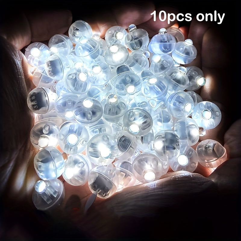 10pcs Multicolor LED Balloon Light Rainbow Mini Ball Light For Party Event
