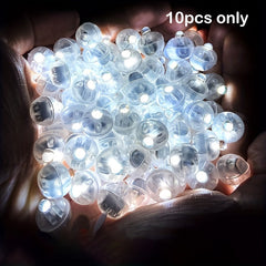 10pcs Multicolor LED Balloon Light Rainbow Mini Ball Light For Party Event
