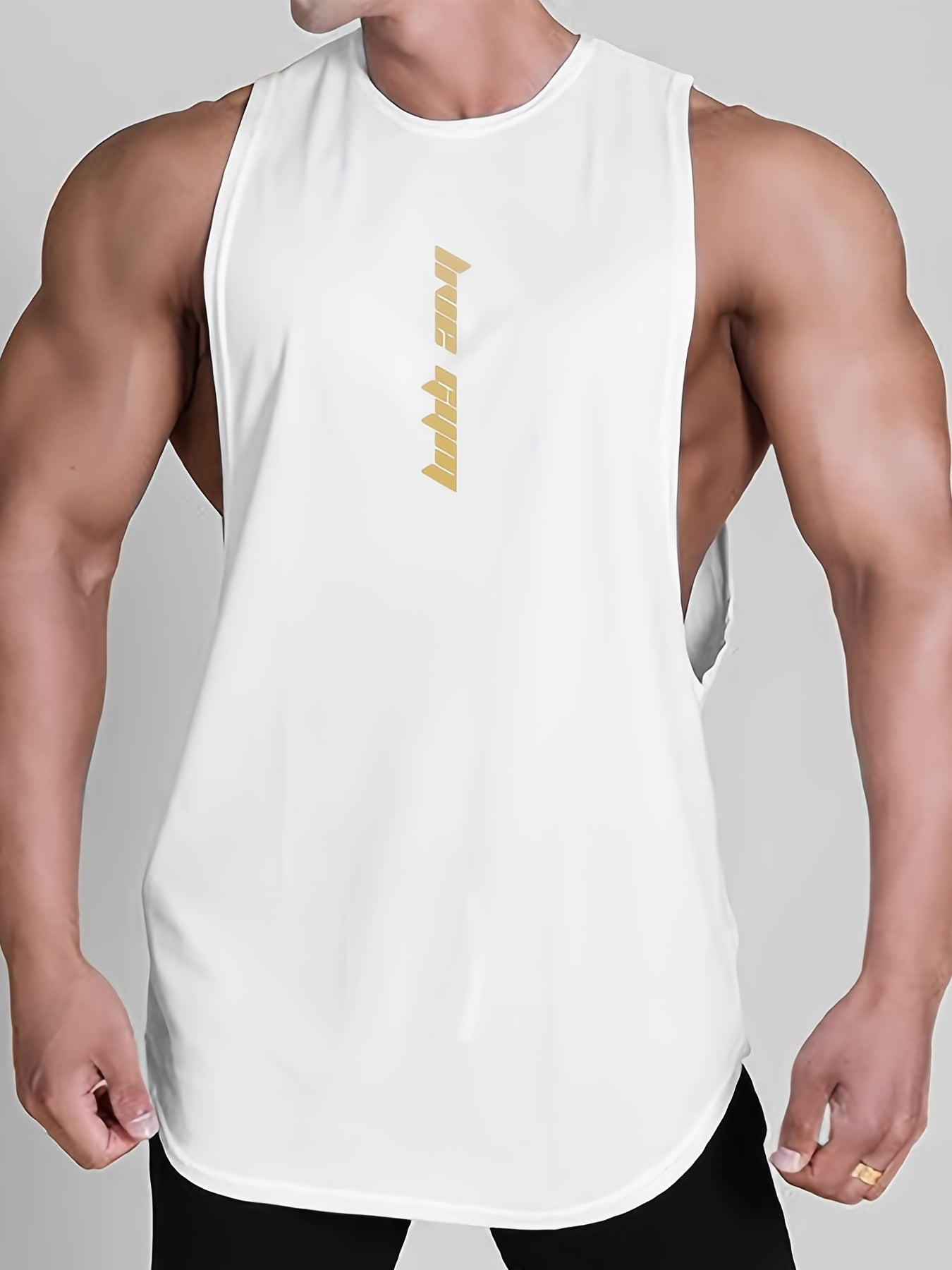 Men's Athletic Tank Top Moisture Wicking Vest for Sports Workout Fitness