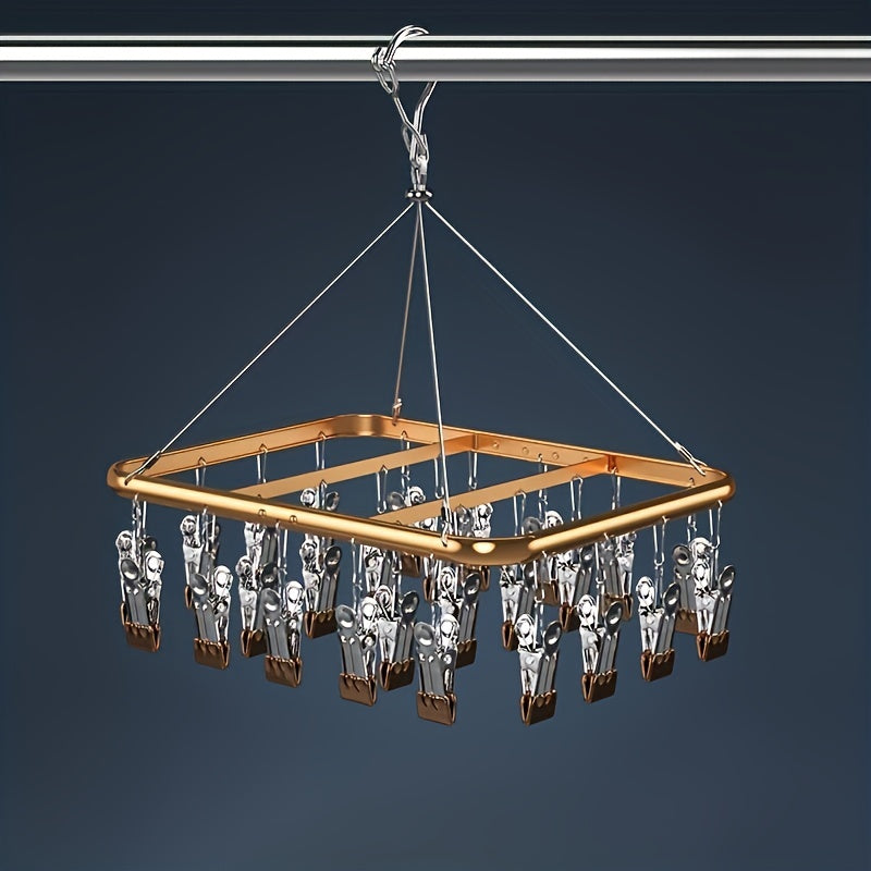 Aluminum Drying Rack Sock Rack Anti-slip Clip Hanger