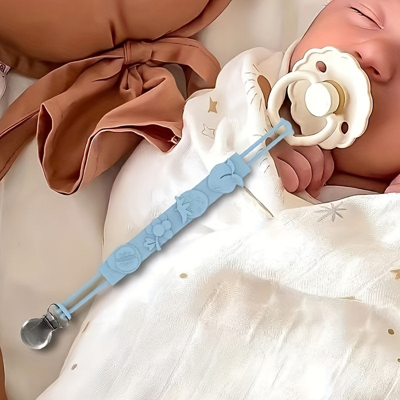 Pacifier Chain Link Stainless Steel Clip Anti Drop Chain