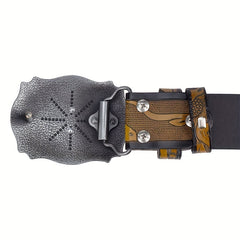 Alloy Western Cowboy Animal Ox Head Belt Buckle for Men