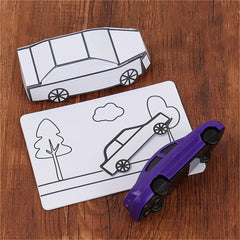 3D Paper Car Illusion Trick Kit for Magicians