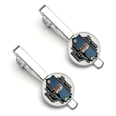 Custom Copper Memorial Tie Clip Set of 2 Personalized Photo Logo for Men