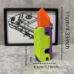 4 Pcs Large Gravity 3D Radish Puzzle Stress Relief Fun Toys Mini Model