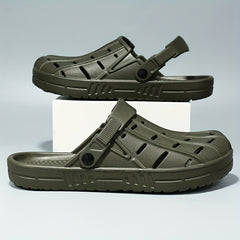 Men's Lightweight Comfy Clogs Hollow Out Non Slip Garden Shoes