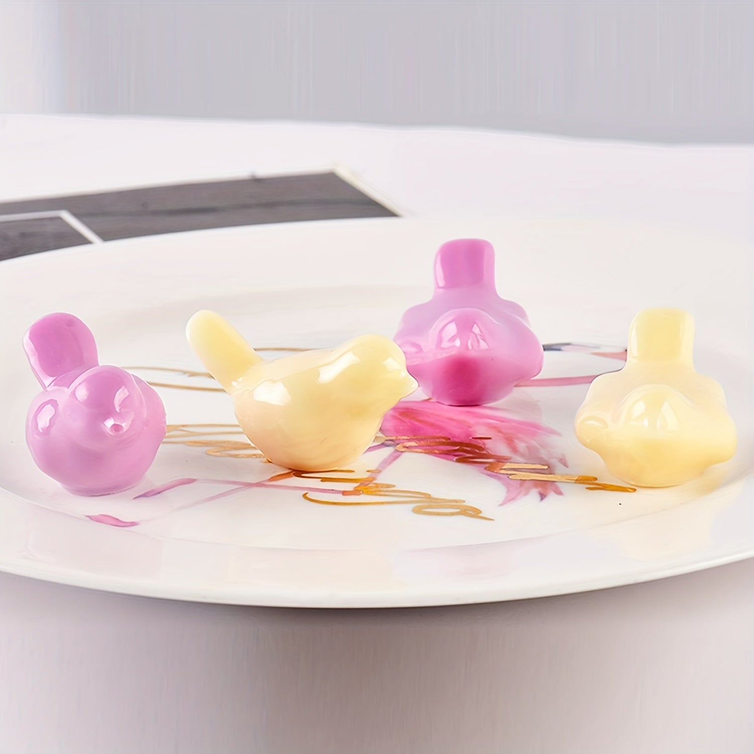 Bird Crystal Epoxy Resin Mold 3D Animal Pendant Set Silicone Mold