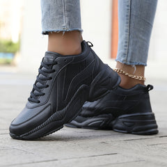 Women's Lace up Athletic Sneakers Waterproof Lightweight Running Shoes