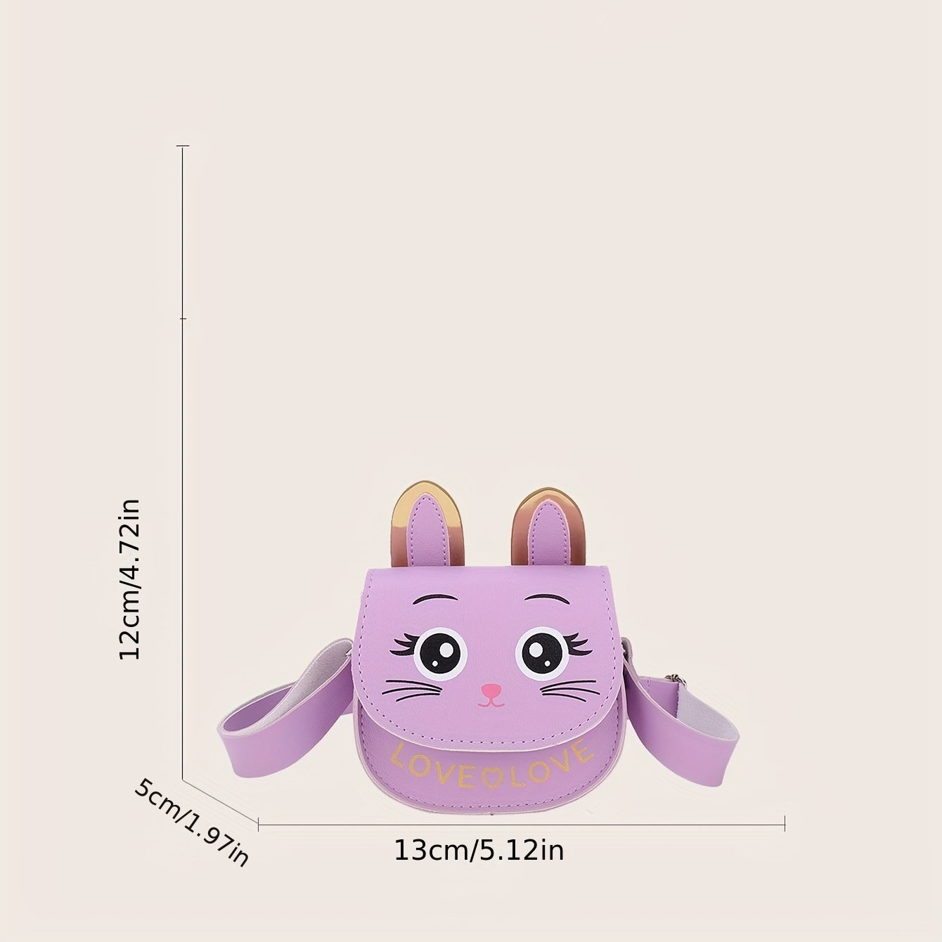 Girls Cat Mini Satchel with Ears Crossbody Bag
