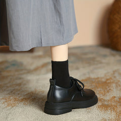 Women's Lace Up Oxfords Comfortable Plain Toe Shoes