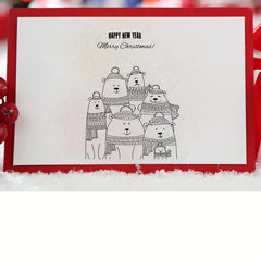 Snowflake Silicone Stamps for Card Making and Album Decorations
