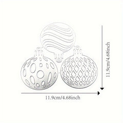 1pc Metal Cutting Dies Stencils DIY Scrapbook Christmas Ball Card Making
