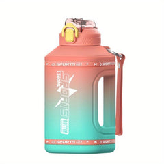 1.5L High Capacity Sports Water Bottle with Silicone Straw