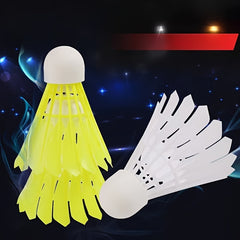 3pcs Durable Badminton Shuttlecocks Indoor Outdoor Training Nylon Material