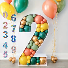Number Balloon Filling Box for Birthday Party Decoration