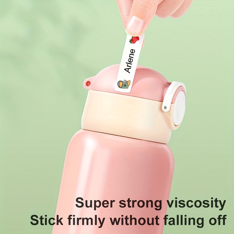 Customized Transparent Name Sticker Cartoon Stickers Waterproof Labels