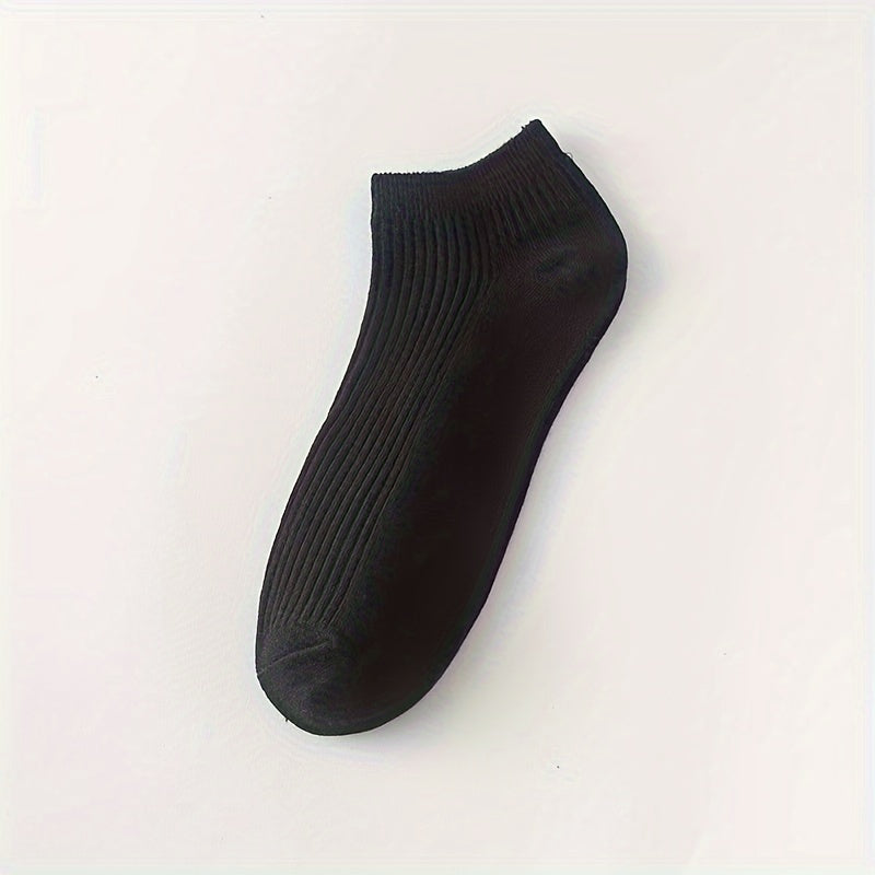 6pairs Soft Solid Low Cut Ankle Socks