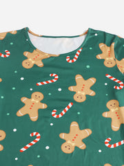 Gingerbread Man & Lollipop Print Lounge Set