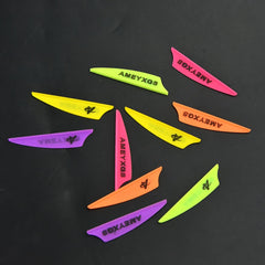 20pcs Rubber Arrow Fletches Arrow Vanes Feather Fletching 5 08cm