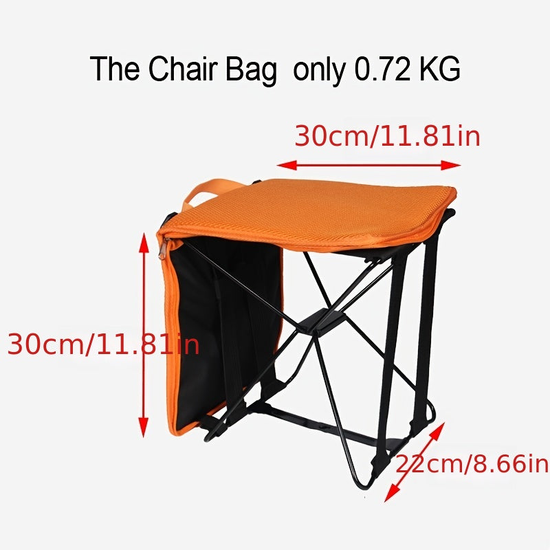 KING Portable Chair with Pocket for Camping Hiking - Fishing Tool Holder