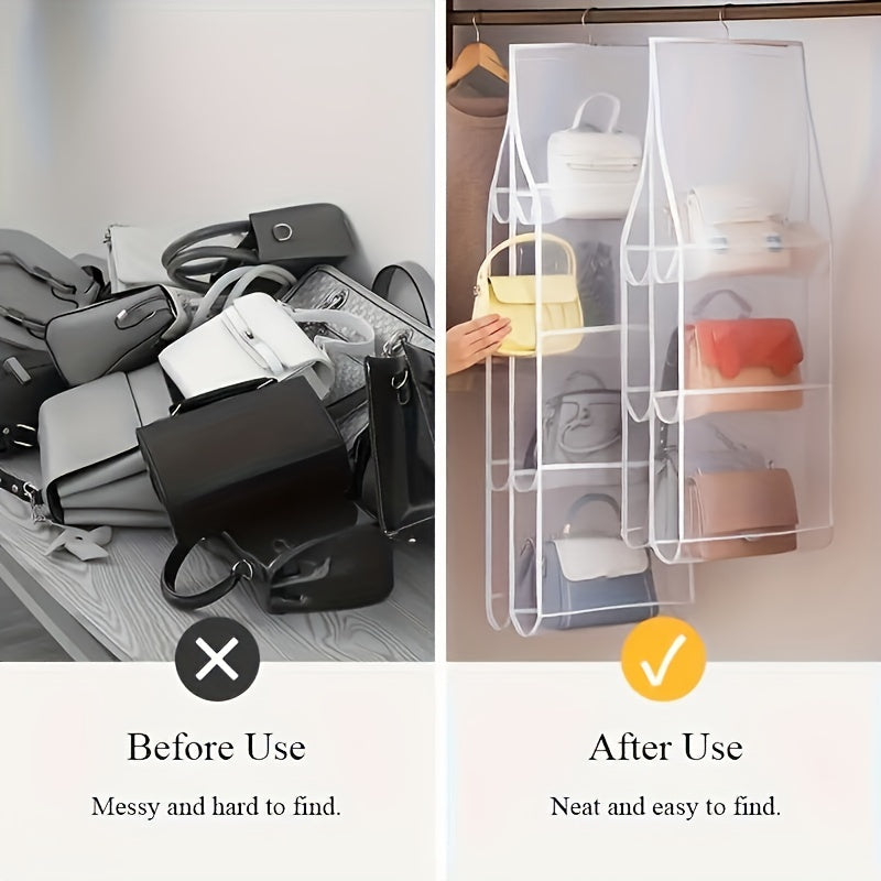 Handbag Hanging Organizer for Wardrobe Storage