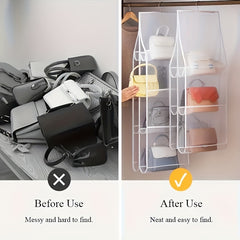 Handbag Hanging Organizer for Wardrobe Storage