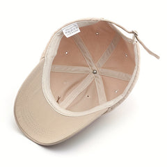 Women's Curved Brim Embroidered Peaked Cap Men's Sunscreen Baseball Cap